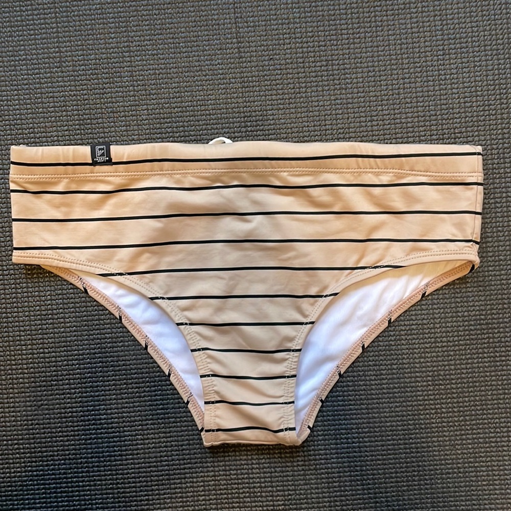 Classic Handmade Brazilian Speedo  swim brief size SMALL beige briefs